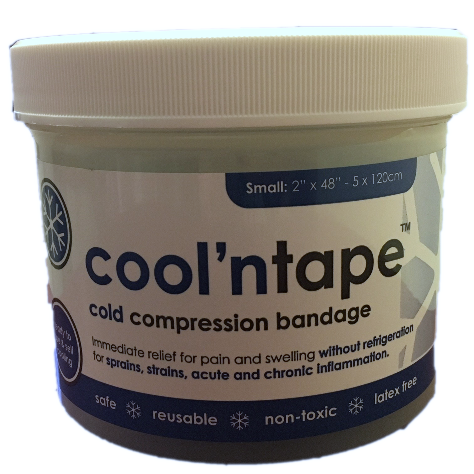 COLD TAPE SMALL 5 CM * 120 cm (GENANVENDELIG GEL TAPE I BØTTE)